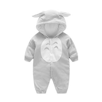 Hooded Jumpsuit Romper with Bunny Ears